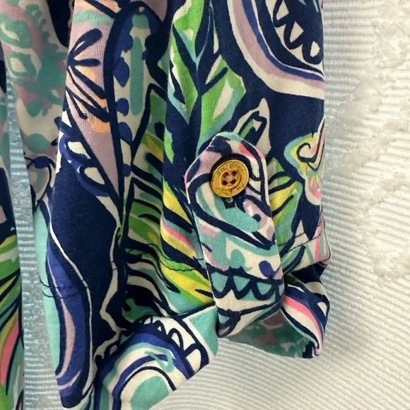 Lilly Pulitzer Edna Swing Shift Dress in Hanging with Fronds - Picture 3 of 4